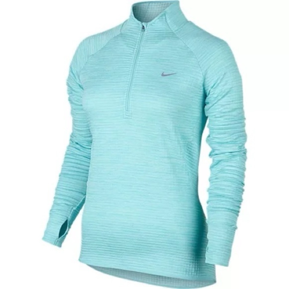 Nike Women's Aqua Long Sleeve Running Top- Medium